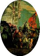 Paolo  Veronese triumph of mordechai painting